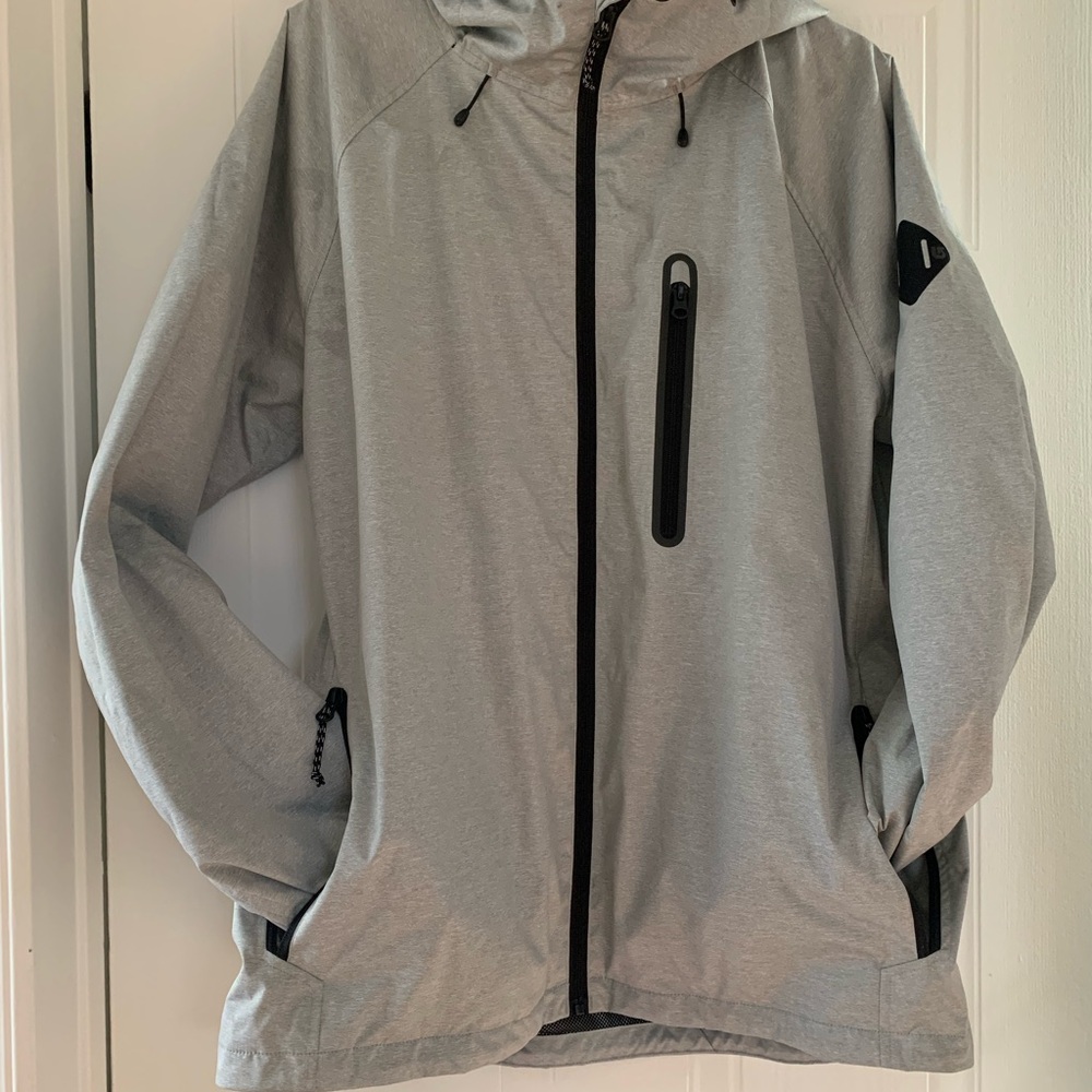 Burton Light Gray Hooded Ski Jacket